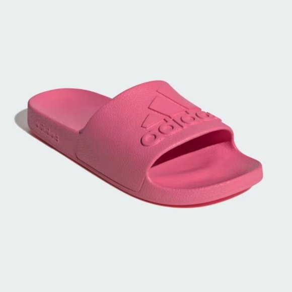ADIDAS ADILETTE AQUA PINK FUSION SLIDES SANDALS FLIP FLOPS ATHLETIC - Picture 1 of 6